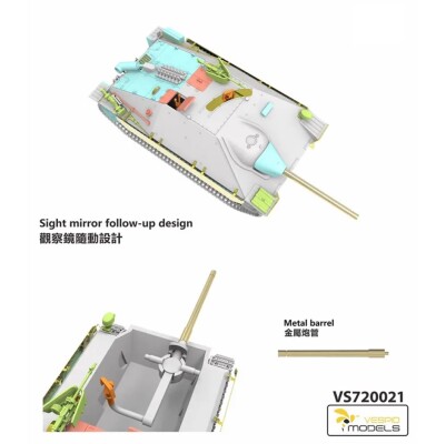 Збірна модель 1/72 САУ Jagdpanzer 38(t) Hetzer пізнього виробництва Vespid Models VS720021 детальное изображение Бронетехника 1/72 Бронетехника