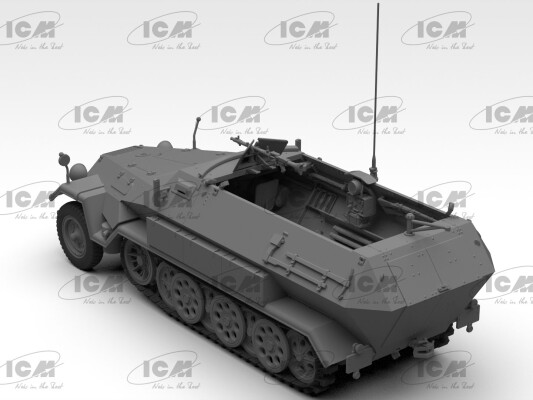 Збірна модель 1/35 Напівгусеничний бронетранспортер Sd.Kfz.251/1 Ausf.B ICM 35106 детальное изображение Бронетехника 1/35 Бронетехника