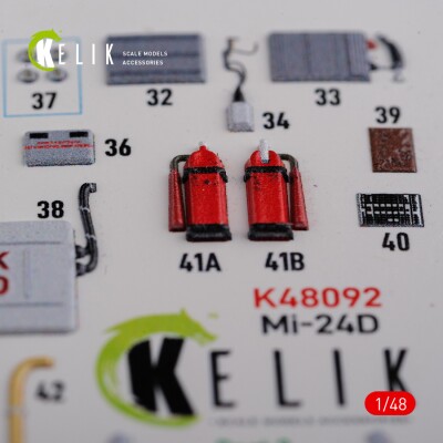 Mi-24D (Hind-D) 3D decal interior for Trumpeter kit 1/48 KELIK K48092 детальное изображение 3D Декали Афтермаркет