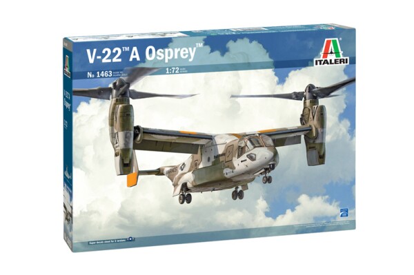 Scale model 1/72  aircraft V-22 A OSPREY Italeri 1463 детальное изображение Вертолеты 1/72 Вертолеты