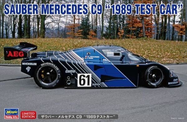Сборная модель автомобиля SAUBER MERCEDES C9 &quot;1989 TEST CAR&quot; 1/24 детальное изображение Автомобили 1/24 Автомобили