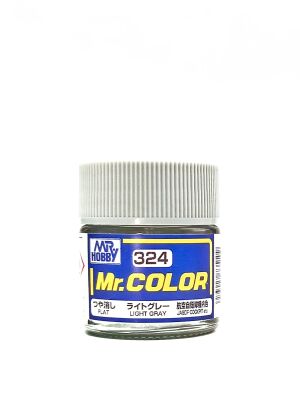 Light Gray flat, Mr. Color solvent-based paint 10 ml / Светло-серый матовый детальное изображение Нитрокраски Краски
