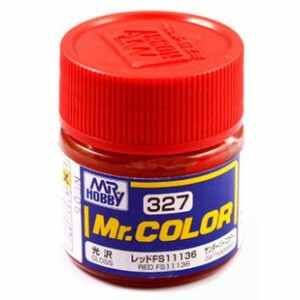  Red FS11136 gloss, Mr. Color solvent-based paint 10 ml /  Красный глянцевый детальное изображение Нитрокраски Краски
