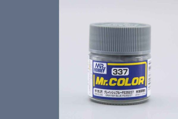 Grayish Blue FS35237 semigloss, Mr. Color solvent-based paint 10 ml / Сірувато-синій детальное изображение Нитрокраски Краски