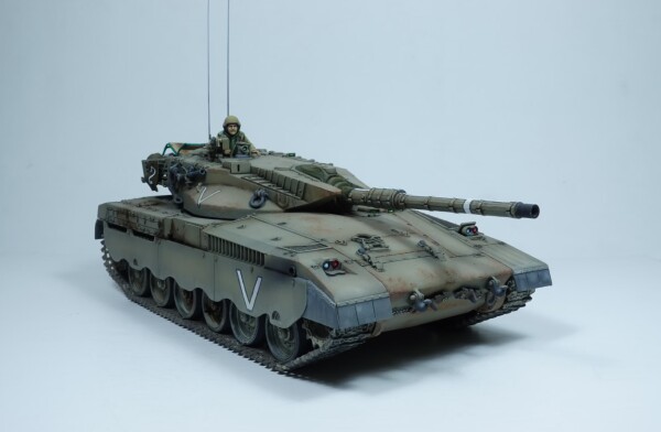 Scale model 1/35 Israel Merkava Tamiya 35127 + Set of acrylic paints IDF AFV COLOR детальное изображение Комплекты 