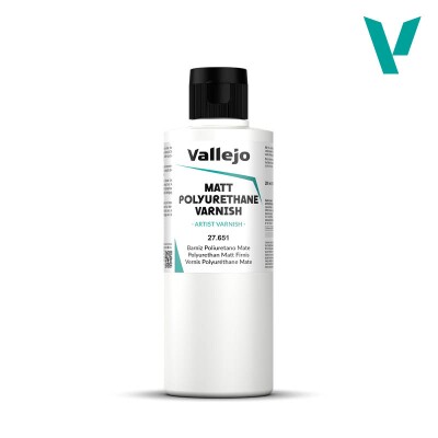 Матовий поліуретановий лак 200 ml Vallejo VAL27651 детальное изображение Лаки Модельная химия