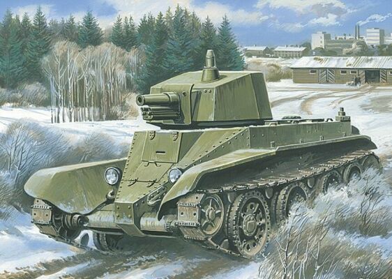 Soviet artillery tank D-38 детальное изображение Бронетехника 1/72 Бронетехника