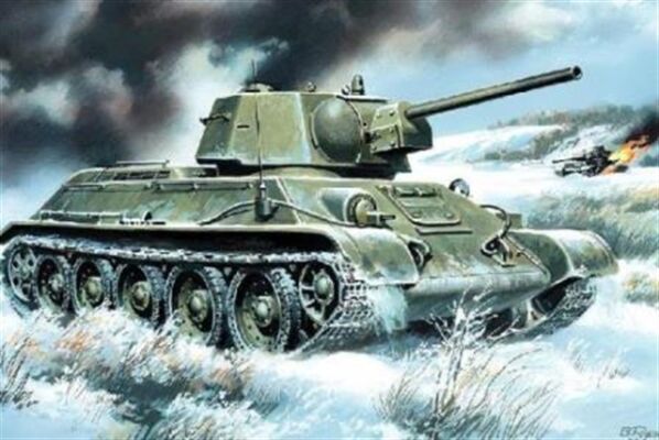 Soviet tank T-34/76 (1942) детальное изображение Бронетехника 1/72 Бронетехника