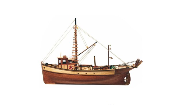 Scale wooden model 1/45 Spanish fishing boat &quot;Palamos&quot; OcCre 12000 детальное изображение Корабли Модели из дерева