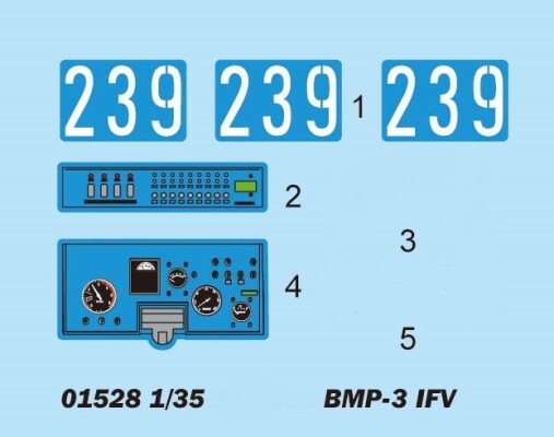 Scale model 1/35 BMP-3 Trumpeter 01528 детальное изображение Бронетехника 1/35 Бронетехника