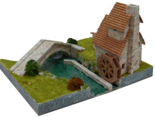 Ceramic constructor - forge with bridge and water wheel (FORJA CON PUENTE - WATERWHEEL FORGE) детальное изображение Керамический конструктор  Конструкторы