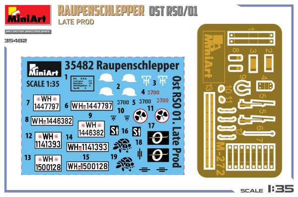 Збірна модель 1/35 Повногусеничний тягач Raupenschlepper Ost RSO/01 пізнього випуску MiniArt 35482 детальное изображение Автомобили 1/35 Автомобили