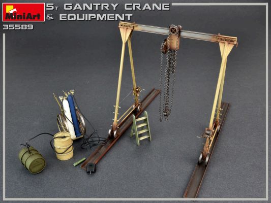 Portal (gantry) crane 5-ton with equipment детальное изображение Аксессуары 1/35 Диорамы