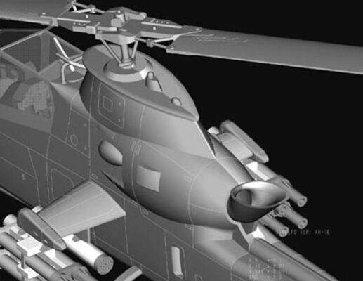 Ударний гелікоптер AH-1F Cobra детальное изображение Вертолеты 1/72 Вертолеты