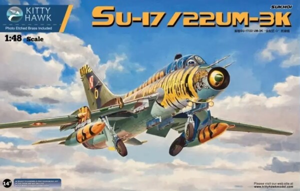 Scale model 1/48 Airplane Su-17/22 UM3K/UM4 &quot;Fitter G&quot; Zimi 80147 детальное изображение Самолеты 1/48 Самолеты