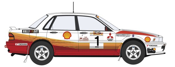 Збірна модель 1/24 Автомобіль Mitsubishi Galant VR-4 &quot;1991 Rally Malaysia Winner&quot; Hasegawa 20588 детальное изображение Автомобили 1/24 Автомобили