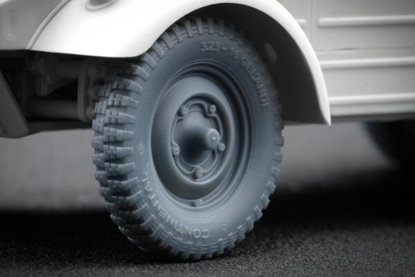 Набір коліс для VW Type 82 «Kübelwagen» від Meng та Tamiya ScaleX WW 35003 детальное изображение Колёса Афтермаркет