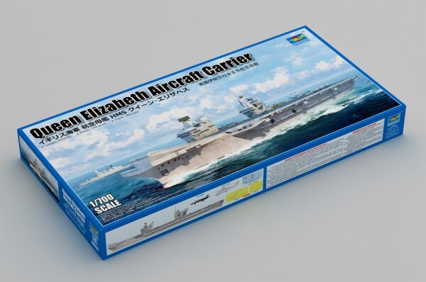 Збірна модель 1/700 Британський авіаносець HMS Queen Elizabeth Trumpeter 06751 детальное изображение Флот 1/700 Флот