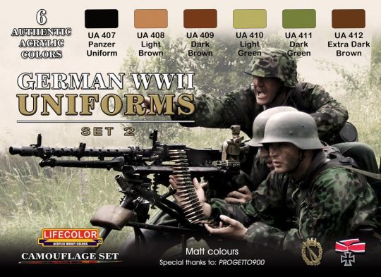 GERMAN WWII UNIFORMS SET # 2 детальное изображение Наборы красок Краски