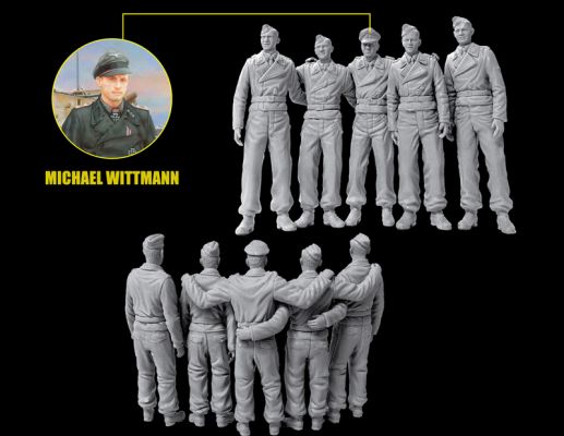 Wittmann's Ace Tiger Crew (5 Figure Set) детальное изображение Фигуры 1/35 Фигуры