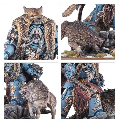Игровой набор Warhammer 40000 - SPACE WOLVES - LOGAN GRIMNAR детальное изображение Космические Волки Космические Десантники