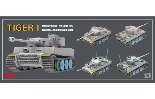 Збірна модель 1/35 Танк Tiger I початок виробництва, початок 1943 RFM RM-5075 детальное изображение Бронетехника 1/35 Бронетехника