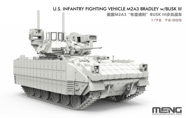 Збірна модель 1/72 БМП США M2A3 Bradley з BUSK III Meng 72-005 детальное изображение Бронетехника 1/72 Бронетехника