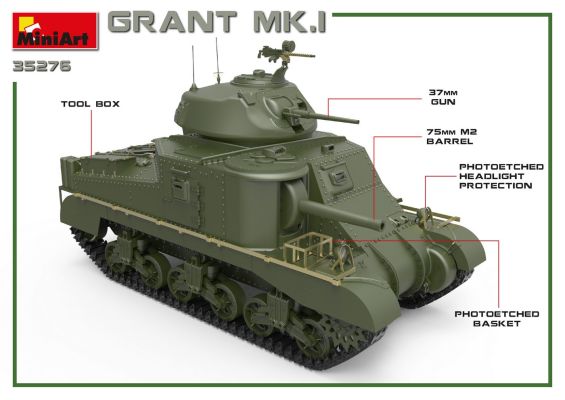 GRANT Mk.I детальное изображение Бронетехника 1/35 Бронетехника