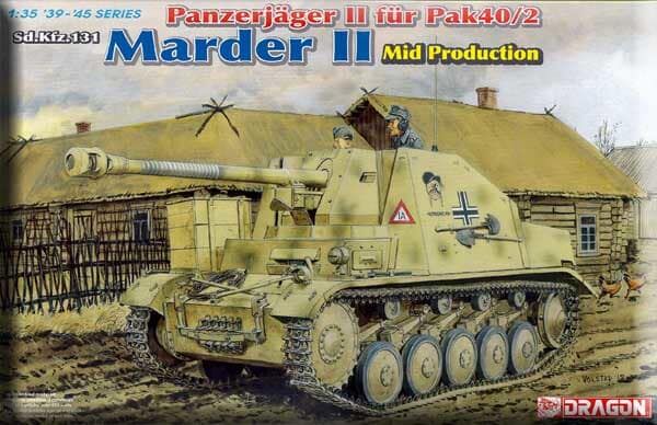 Panzerjäger II für Pak 40/2 Sd.Kfz.131 Marder II (Mid Production) детальное изображение Бронетехника 1/35 Бронетехника
