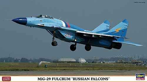 Сборная модель MiG-29 FULCRUM &quot;RUSSIAN FALCONS&quot; детальное изображение Самолеты 1/72 Самолеты