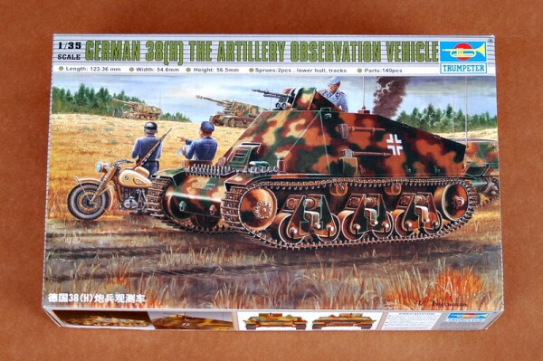 Збірна модель 1/35 німецька артилерійська машина спостереження 38(H) Trumpeter 00355 детальное изображение Бронетехника 1/35 Бронетехника