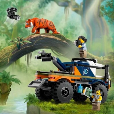Конструктор LEGO City внедорожник для исследования джунглей 60426 детальное изображение City Lego