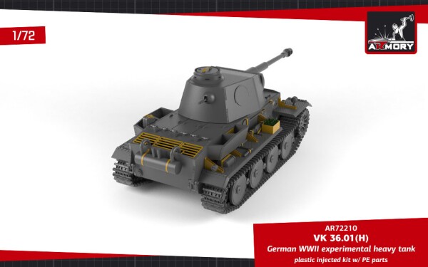 Сборная модель 1/72 Немецкий экспериментальный тяжёлый танк VK 36.01(H) Armory Models Group 72210 детальное изображение Бронетехника 1/72 Бронетехника