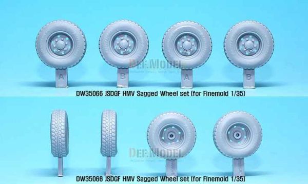 JGSDF HMV Sagged Wheel set  детальное изображение Смоляные колёса Афтермаркет