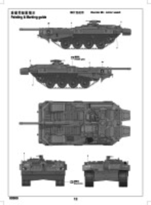 Сборная модель 1/35 Шведский танк Strv 103B MBT Трумпетер 00309 детальное изображение Бронетехника 1/35 Бронетехника
