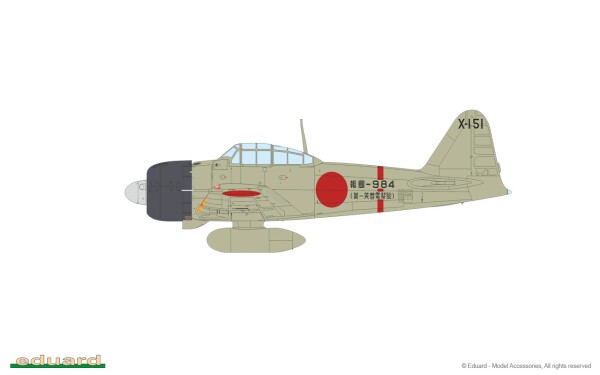 Scale model 1/48 Aircraft A6M3 Zero SAMURAI DUAL COMBO LIMITED Eduad 11168 детальное изображение Самолеты 1/48 Самолеты