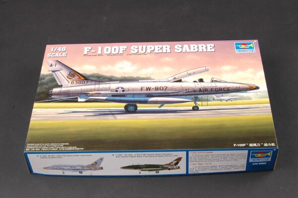 Збірна модель винищувача F-100F &quot;Super Saber&quot; Fighter детальное изображение Самолеты 1/48 Самолеты