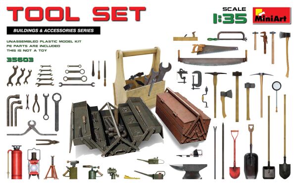 Set of tools детальное изображение Аксессуары 1/35 Диорамы