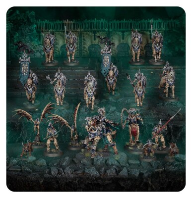 Ігровий набір Warhammer AGE OF SIGMAR - SPEARHEAD - OSSIARCH BONEREAPERS - KAVALOS VANGUARD детальное изображение Мёртвые Костетрясы Смерть