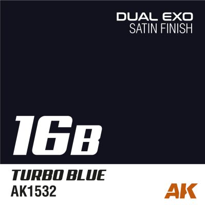 Dual exo 16b – turbo blue 60ml детальное изображение AK Dual EXO Краски