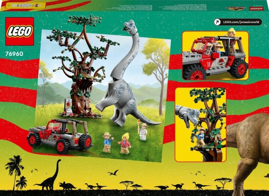Конструктор LEGO Jurassic World Відкриття брахіозавра 76960 детальное изображение Jurassic Park Lego