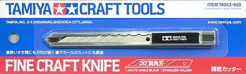 Модельний ніж (Fine Craft Knife) Tamiya 74053 детальное изображение Модельные ножи Инструменты