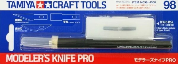 Модельний ніж (Modeler's Knife Pro) Tamiya 74098 детальное изображение Модельные ножи Инструменты
