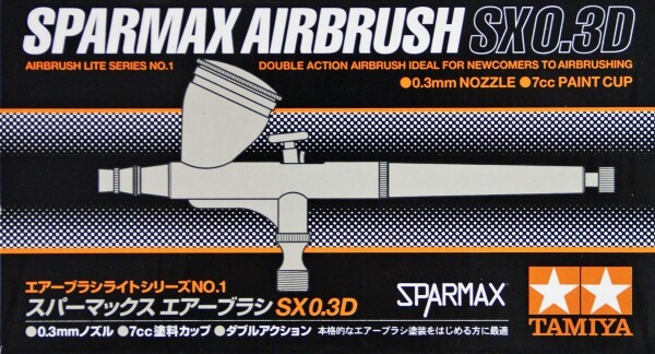 Аерограф Sparmax SX 0.3D Tamiya 74801 детальное изображение Аэрографы Аэрография