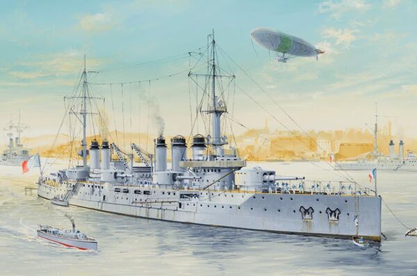French Navy Pre-Dreadnought Battleship Voltaire детальное изображение Флот 1/350 Флот