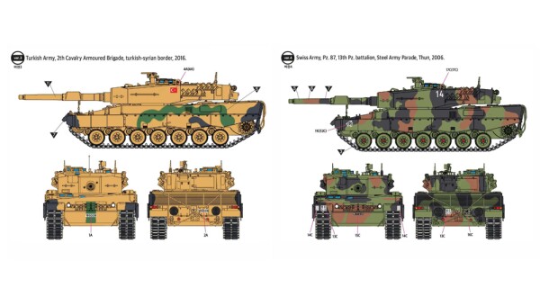 Збірна модель 1/72 Німецький танк Леопард 2А4 Academy 13428 детальное изображение Бронетехника 1/72 Бронетехника