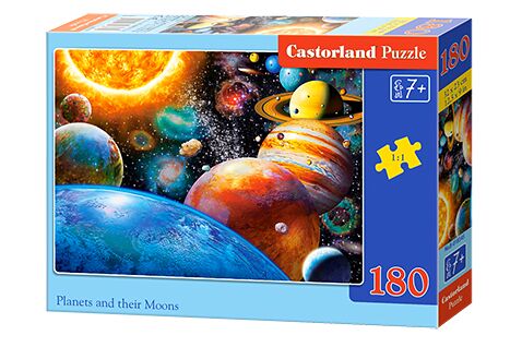 Puzzle PLANETS AND THEIR MOONS 180 pieces детальное изображение 180 элементов Пазлы