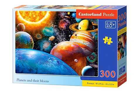 Puzzle &quot;PLANETS AND THEIR MOONS&quot; 300 pieces детальное изображение 300 элементов Пазлы