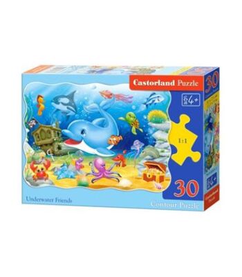 Puzzle &quot;Dolphin near the underwater world&quot; 30 pieces детальное изображение 30 элементов Пазлы