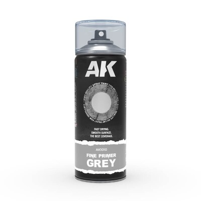 Fine Primer Grey - Spray 400ml (Includes 2 nozzles) / Грунт сірий в аерозолі 400мл детальное изображение Краска / грунт в аэрозоле Краски